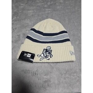 Dallas Cowboys New Era Vintage Cuffed Knit Beanie Hat Cap - Cream New